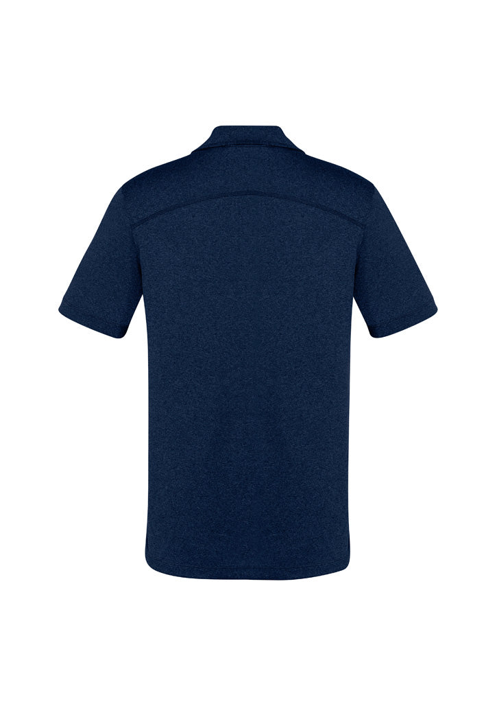 Biz Collection P815MS Aero Mens Short Sleeve Polo in Navy - back view