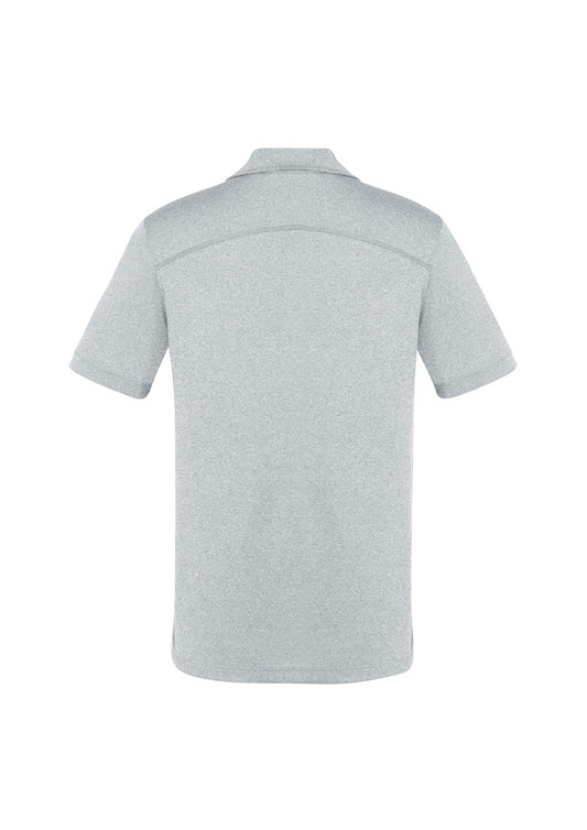 Biz Collection P815MS Aero Mens Short Sleeve Polo in Silver - back view