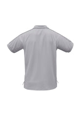 Biz Collection P9900 Resort Mens Short Sleeve Polo in Grey/Charcoal - back view