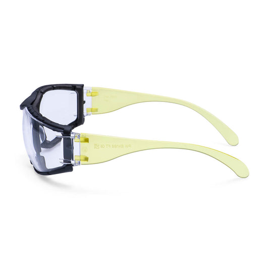 Portwest PS32 Wrap Around Plus Safety Glasses in Clear - back view