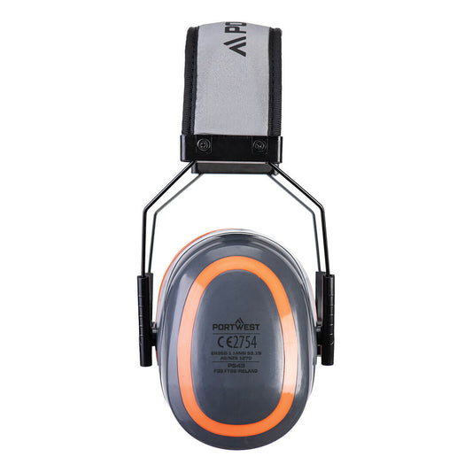 Portwest PS43 HV Extreme Ear Muff in Grey - back view