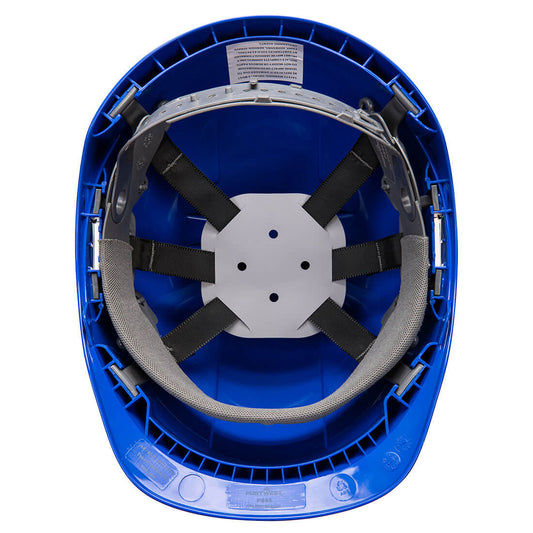 Portwest PS65 Endurance Helmet in Royal Blue - back view