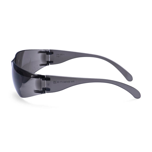 Portwest PW32 Wrap Around Safety Glasses in Black - back view