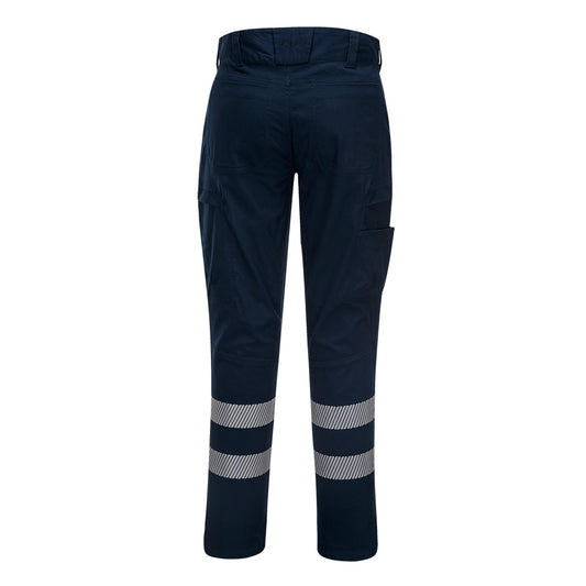 Portwest PW341 PW3 Cargo Stretch Pants in Navy - back view