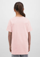 Basis Kids Short Sleeve Tee - X1001K in Pink - model