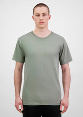 Basis Mens Short Sleeve Tee - X1001M in Pistachio - model