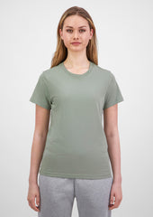 Basis Womens Short Sleeve Tee - X1001W in Pistachio - model