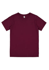 Basis Kids Short Sleeve Tee - X1001K in Plum