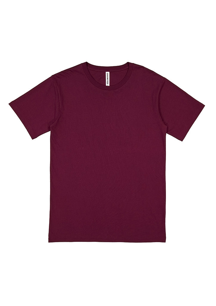 Basis Mens Short Sleeve Tee - X1001M in Plum