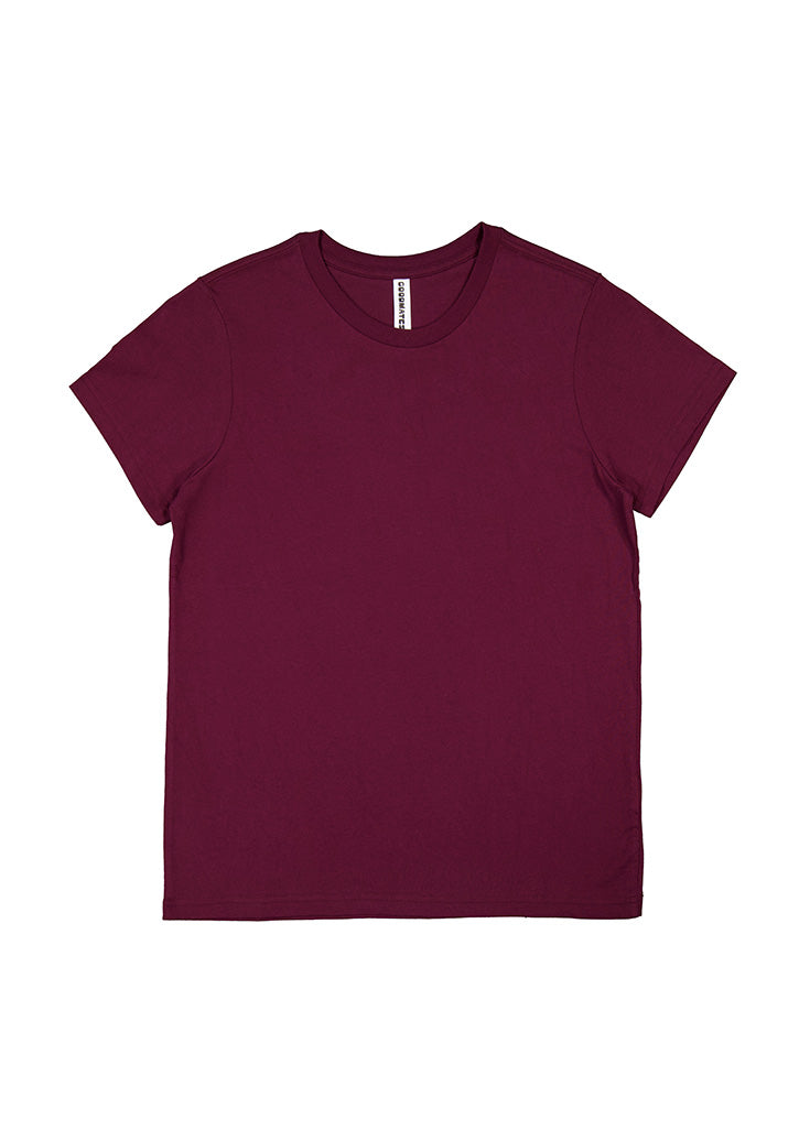 Basis Womens Short Sleeve Tee - X1001W in Plum