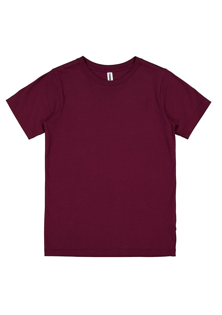 Basis Youth Short Sleeve Tee - X1001Y in Plum