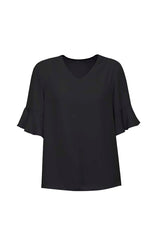 Womens Aria Fluted Sleeve Blouse - RB966LS - biz-corporates-1