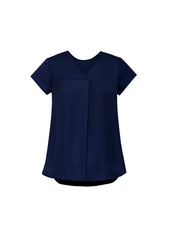 Womens Kayla V-Neck Pleat Blouse - RB967LS - biz-corporates-3