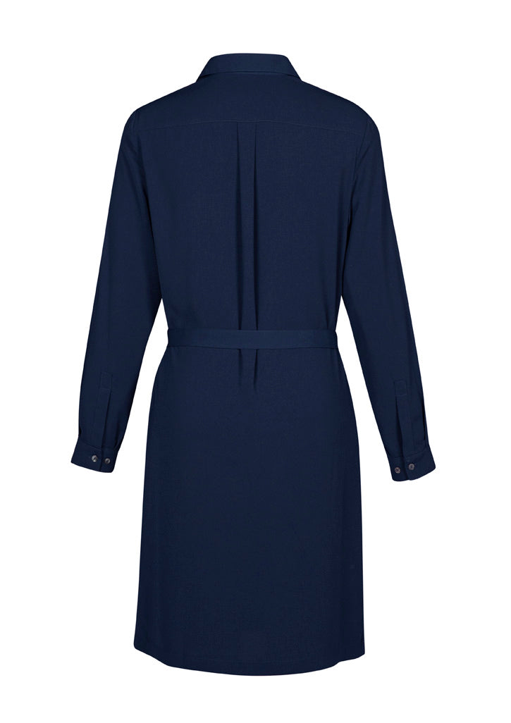 Biz Corporates RD069L Chloe Womens Dress in Navy - back view