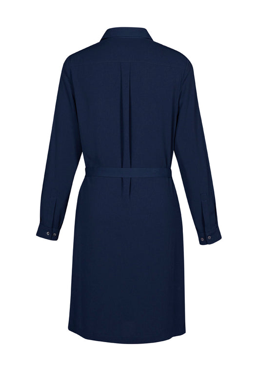 Biz Corporates RD069L Chloe Womens Dress in Navy - back view