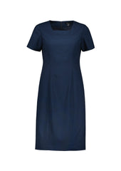 Biz Corporates RD409L Renew Womens Short Sleeve Dress in Navy Dusk