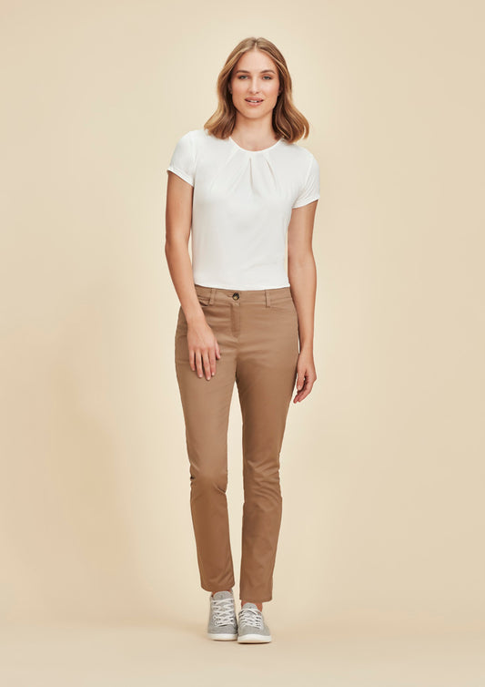 Womens Slim Leg Stretch Chino Pant - RGP263L - biz-corporates-0