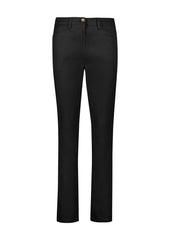 Biz Corporates RGP263L Traveller Womens Slim Leg Stretch Chino Pant in Black