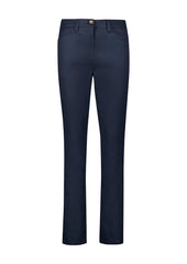Biz Corporates RGP263L Traveller Womens Slim Leg Stretch Chino Pant in Navy