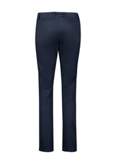 Biz Corporates RGP263L Traveller Womens Slim Leg Stretch Chino Pant in Navy - back view