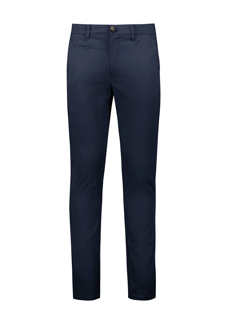Biz Corporates RGP264M Traveller Mens Modern Stretch Chino Pant in Navy