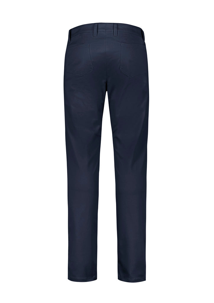 Biz Corporates RGP264M Traveller Mens Modern Stretch Chino Pant in Navy - back view