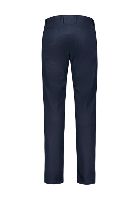 Biz Corporates RGP264M Traveller Mens Modern Stretch Chino Pant in Navy - back view