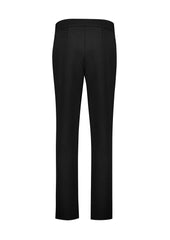 Biz Corporates RGP304L Scuba Ponte Womens Mid-rise Pull-on Pant in Black - back view