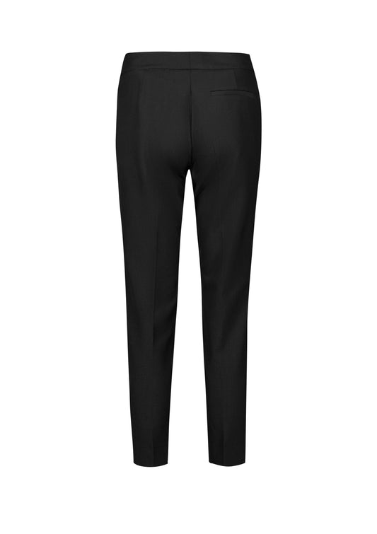Biz Corporates RGP308L Siena Womens 7/8 Mid-waist Slim Leg Pant in Black - back view