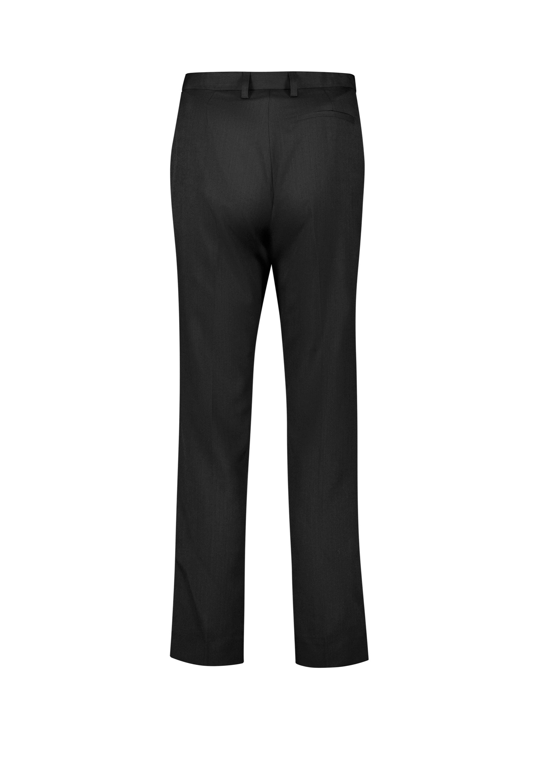 Biz Corporates RGP315L Cool Stretch Womens Tapered Leg Adjustable Waist Pant in Black - back view