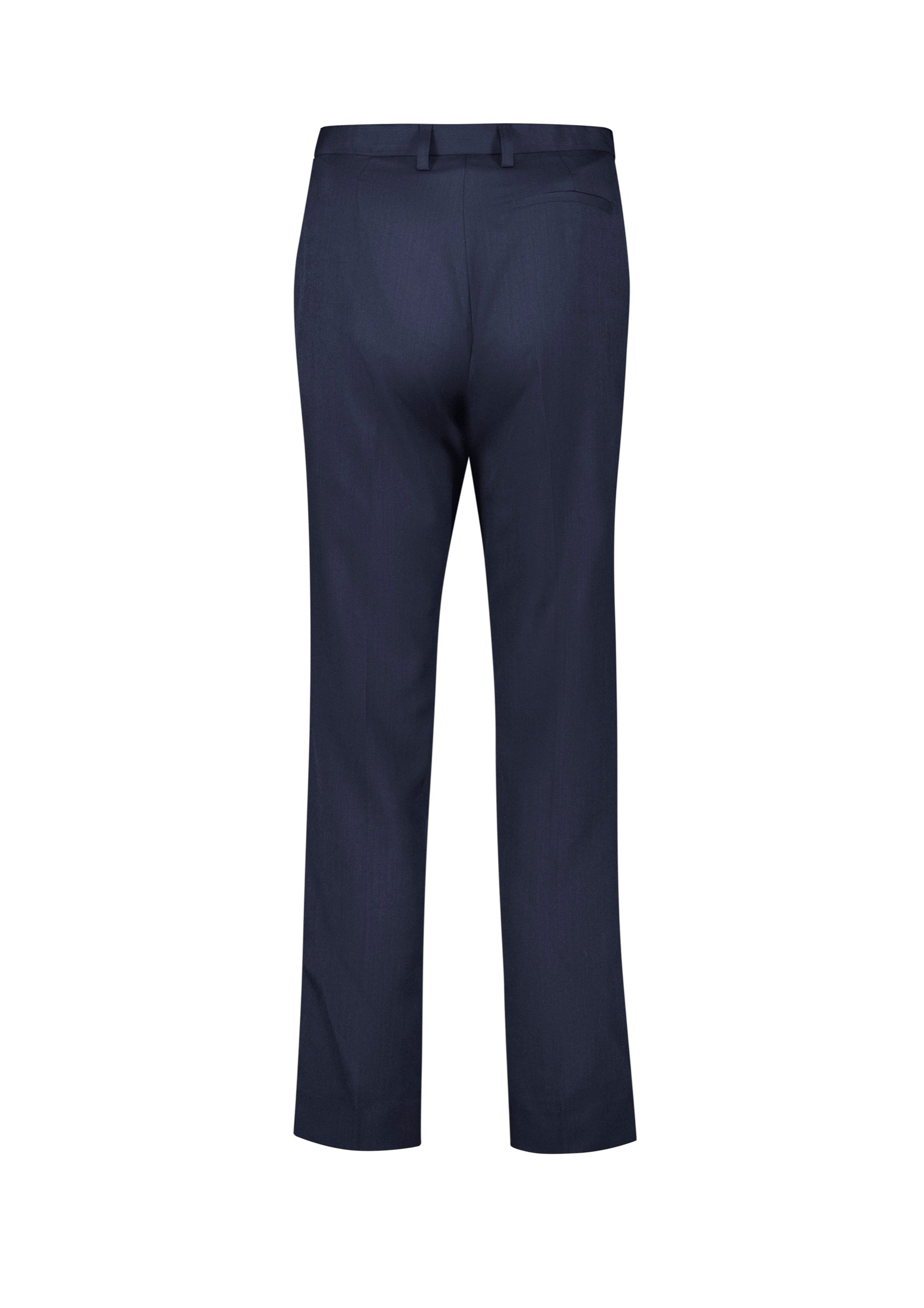 Biz Corporates RGP315L Cool Stretch Womens Tapered Leg Adjustable Waist Pant in Navy - back view