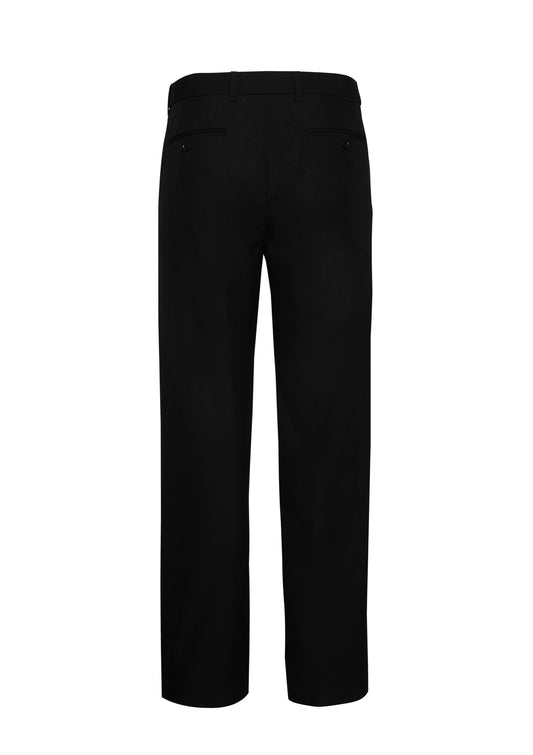 Biz Corporates RGP976M Siena Mens Adjustable Waist Pant in Black - back view