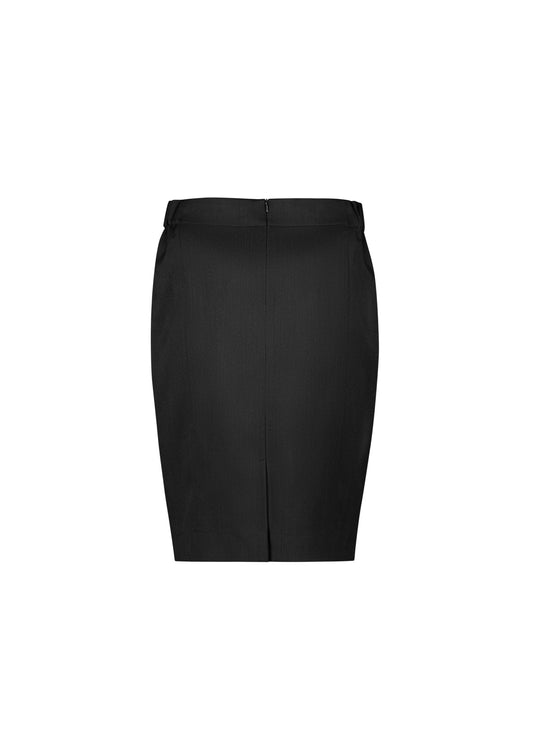 Biz Corporates RGS312L Cool Stretch Womens Mid-waist Pencil Skirt in Black - back view