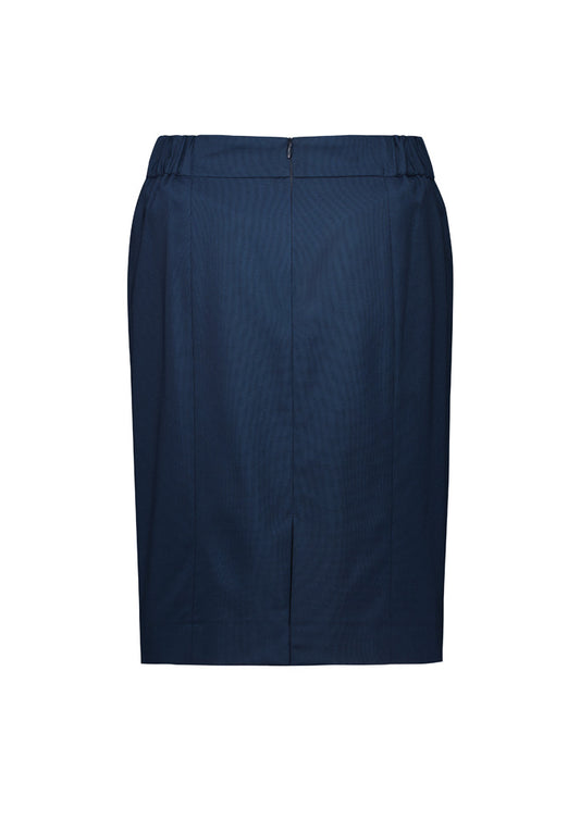 Biz Corporates RGS403L Renew Womens Functional Pencil Skirt in Navy Dusk - back view