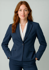 Renew Womens Single Button Mid Length Jacket - RJ401L - biz-corporates-0