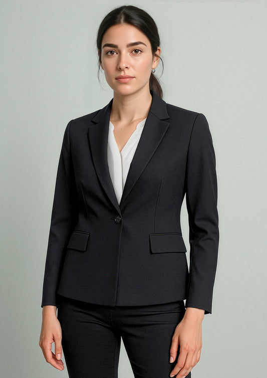 Renew Womens Single Button Mid Length Jacket - RJ401L - biz-corporates-1