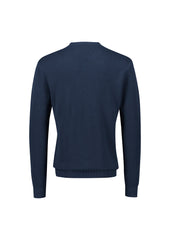 Biz Corporates RJP266M Osaka Mens Pineapple Knit Jumper in Navy - back view
