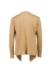 Biz Corporates RLC267L Sofia Womens Waterfall Cardigan in Camel - back view