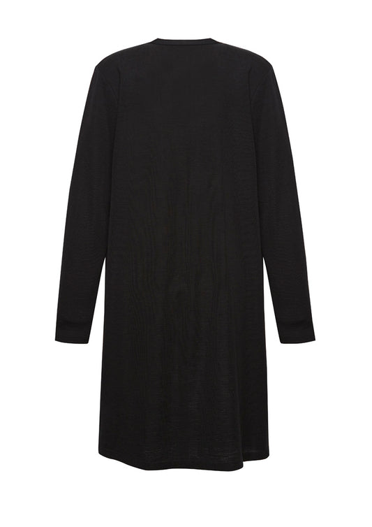 Biz Corporates RLC970L Chelsea Womens Longline Cardigan in Black - back view