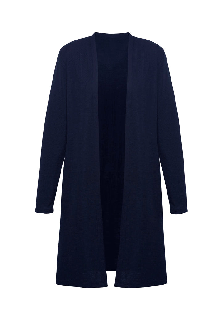 Biz Corporates RLC970L Chelsea Womens Longline Cardigan in Navy