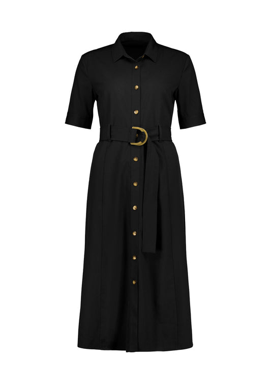 Biz Corporates RO571LS Adele Womens Midi Dress in Black