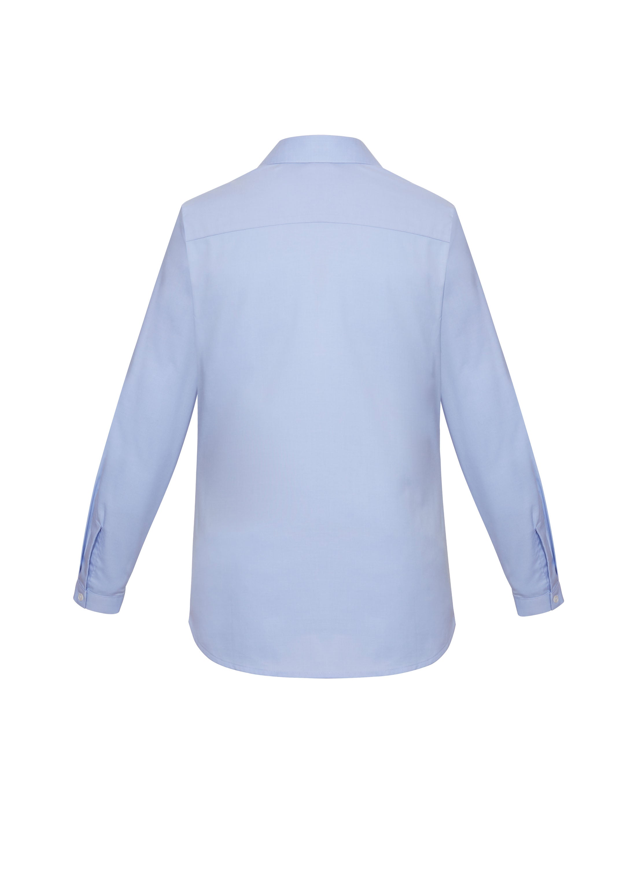Biz Corporates RS968LL Charlie Womens Long Sleeve Shirt in Blue Chambray - back view