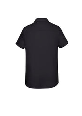 Biz Corporates RS968LS Charlie Womens Short Sleeve Shirt in Black - back view