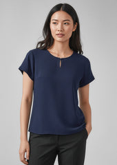 Evelyn Womens Short Sleeve Blouse - RU569LS - biz-corporates-0