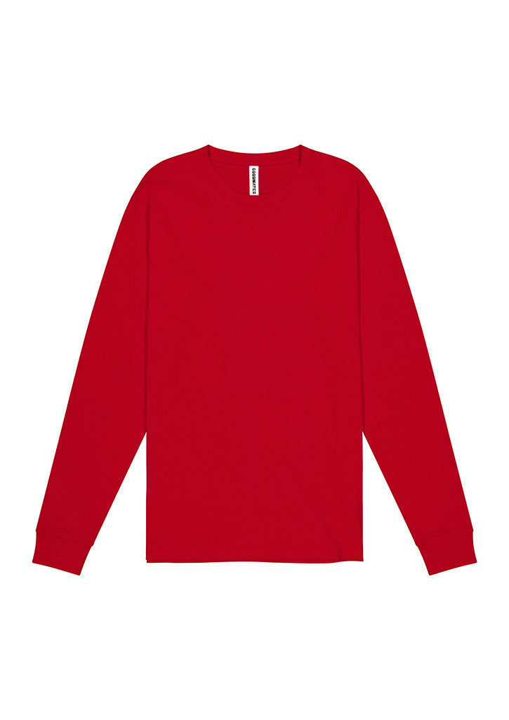 Basis Mens Long Sleeve Tee - X1002M in Red