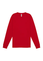 Basis Mens Long Sleeve Tee - X1002M in Red