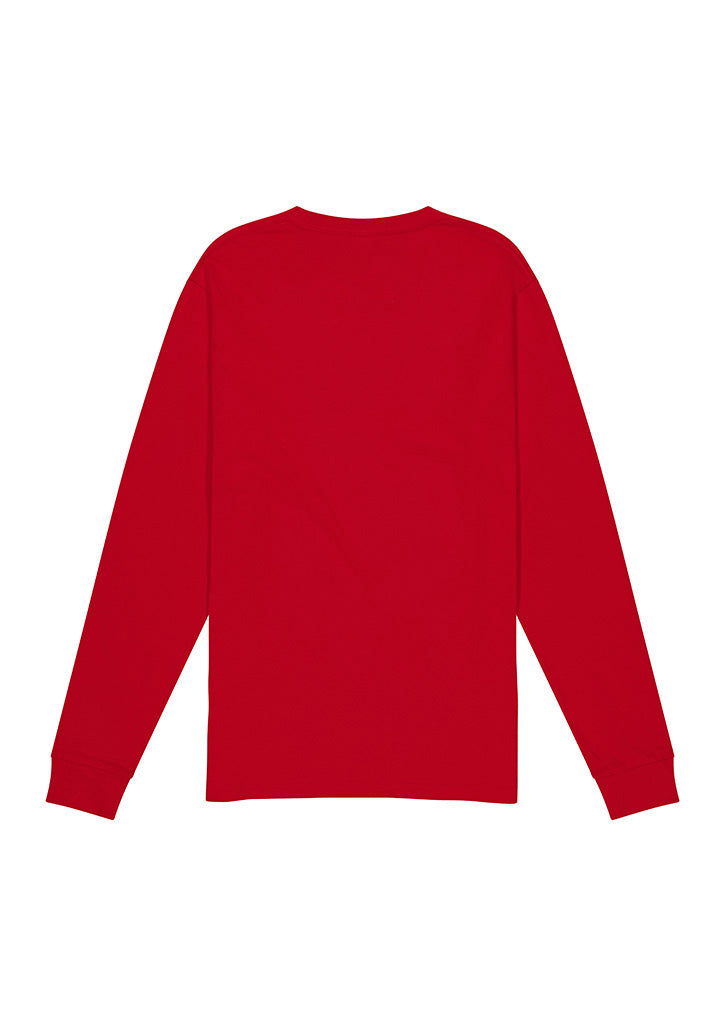 Basis Mens Long Sleeve Tee - X1002M in Red