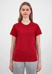 Basis Womens Short Sleeve Tee - X1001W in Red - model