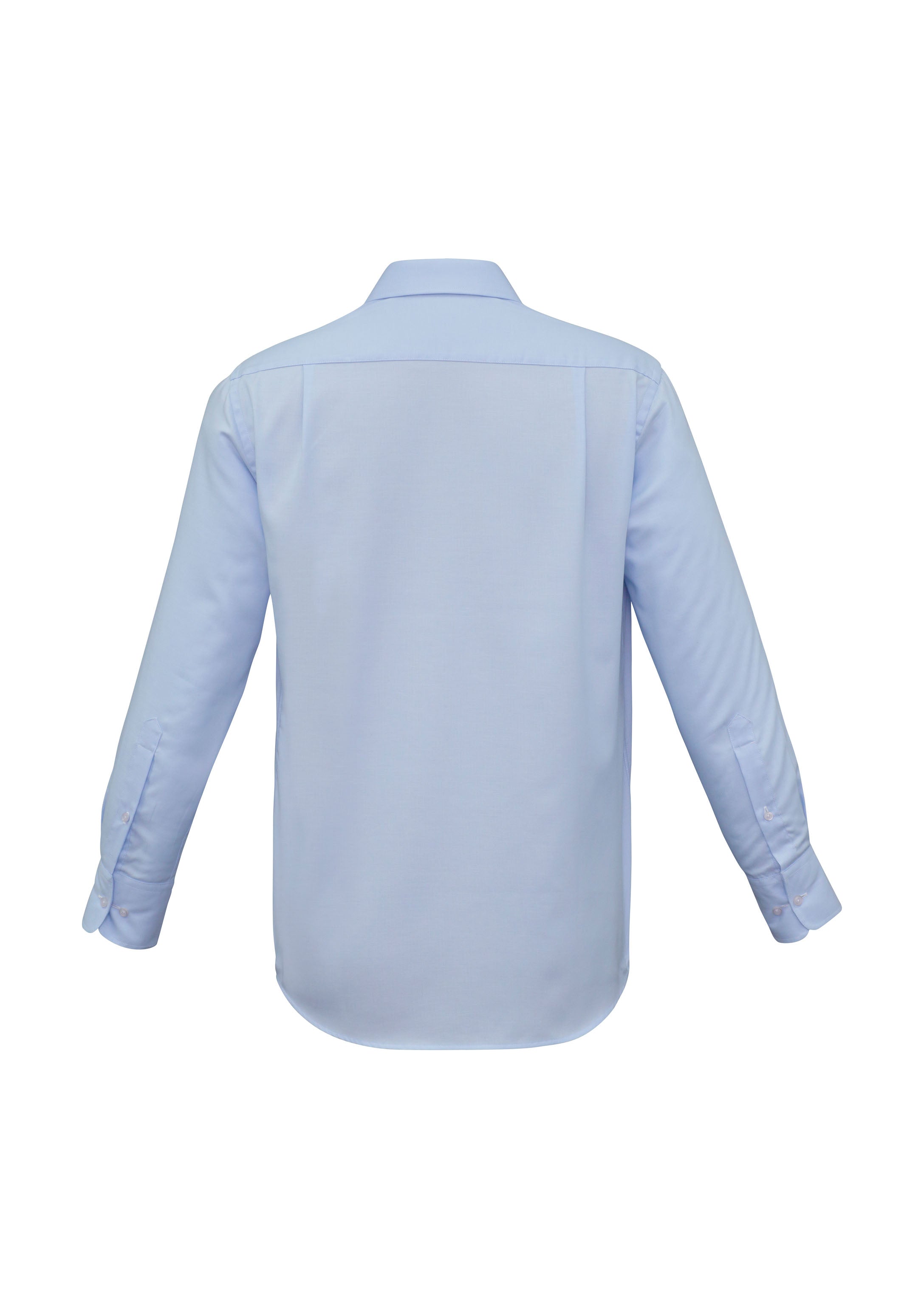 Biz Collection S10210 Luxe Mens Long Sleeve Shirt in Blue - back view