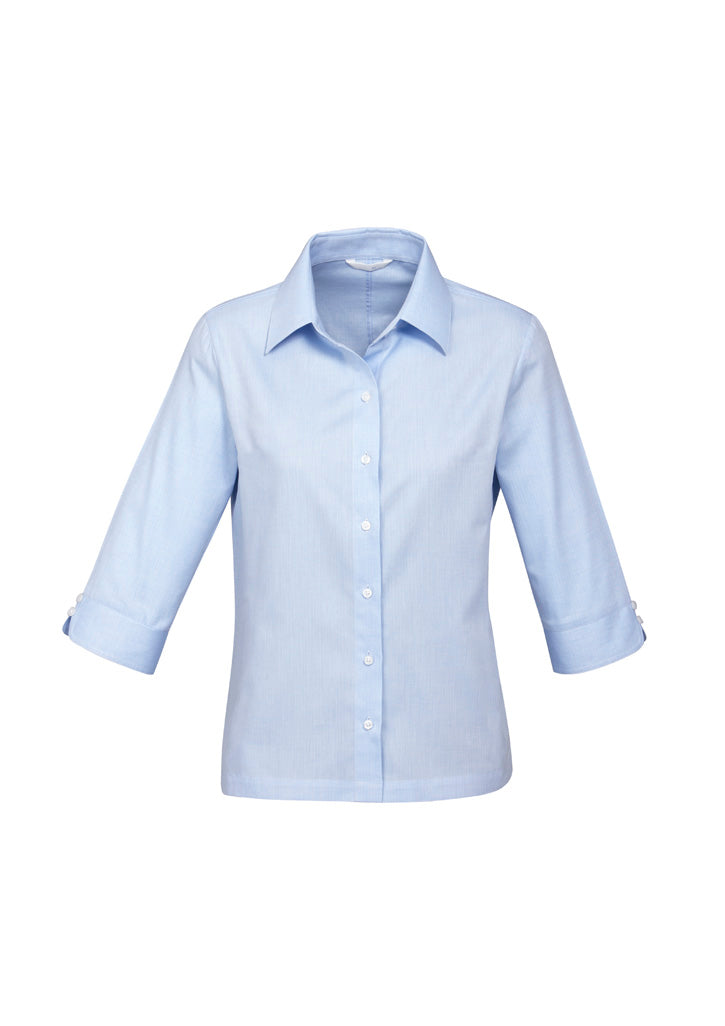 Womens Luxe 3/4 Sleeve Shirt - S10221 - biz-collection-0